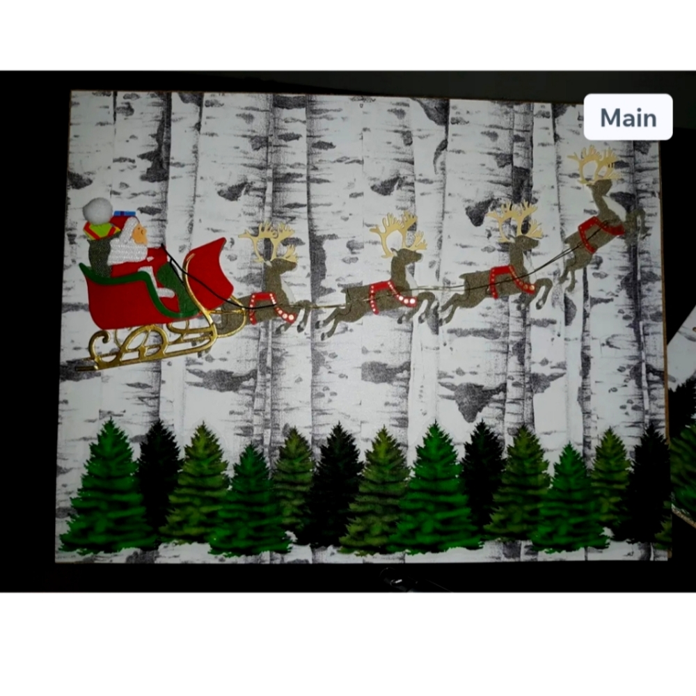 4/$15 Handmade cards- Dashing through the Forest